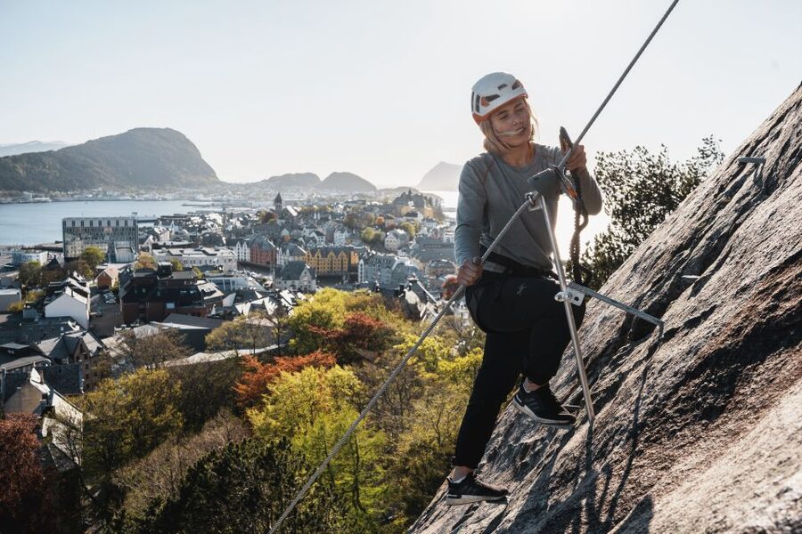 Ålesund: Via Ferrata tour - The Safety Reality: Steep, Not Vertical, Built on Solid Rock