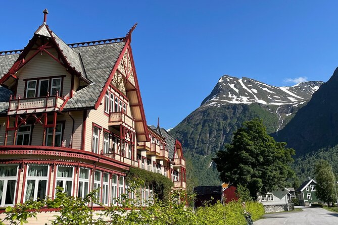 All About the Fjords in One Tour by Bus and Boat from Ålesund - Hellesylt: a mid-town waterfall stop that actually changes the mood