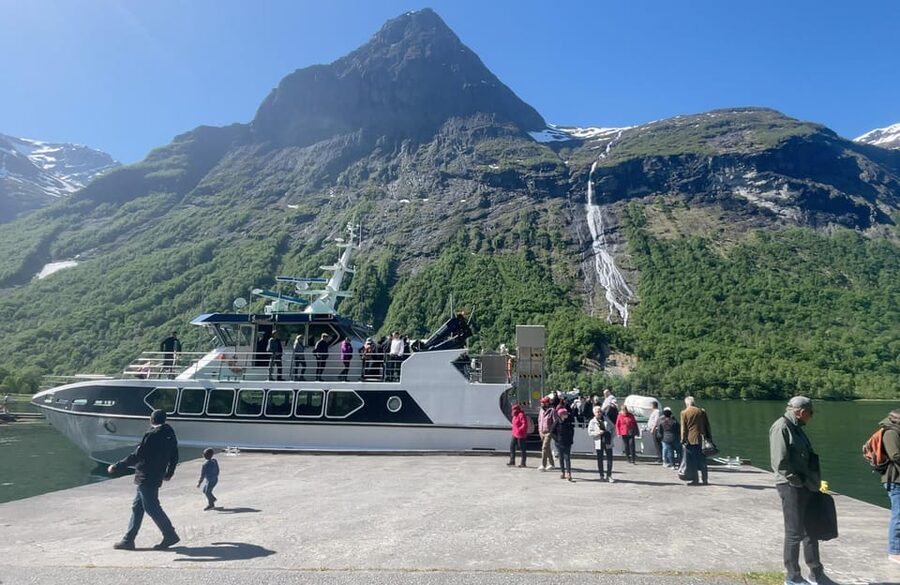 All About the Fjords, in one tour by bus & boat from Ålesund - Ferry Crossing of Storfjord, Sykkylven to the Grand Fjord vibe
