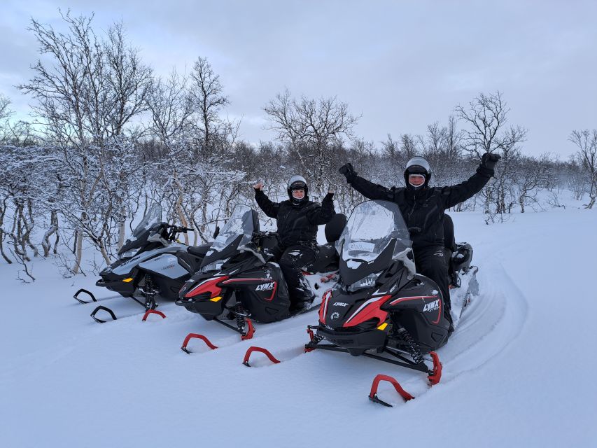 Alta: Guided Snowmobile Safari on Finnmarksvidda With Snacks - Alta Adventure logistics: pickup, office gear, and minibus ride
