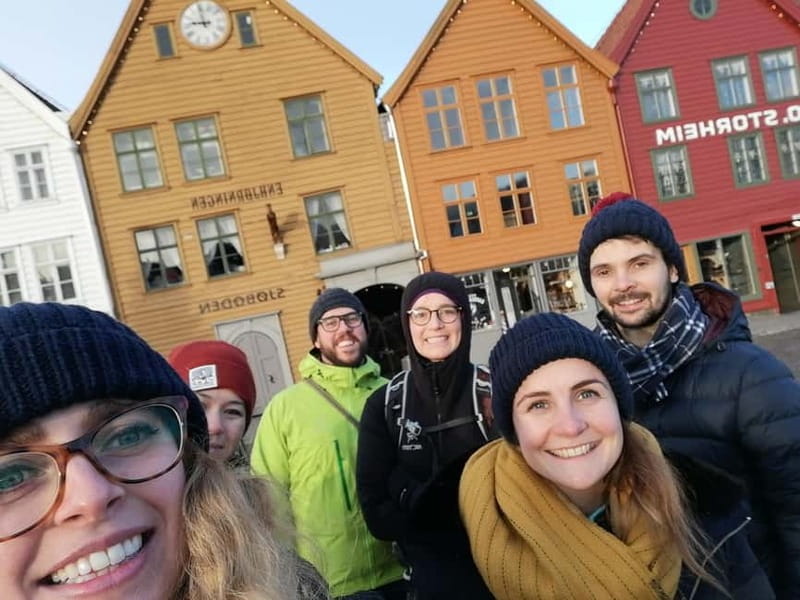 Bergen: Authentic Morning Walking Tour - Meeting at the Music Pavilion, with the city already talking