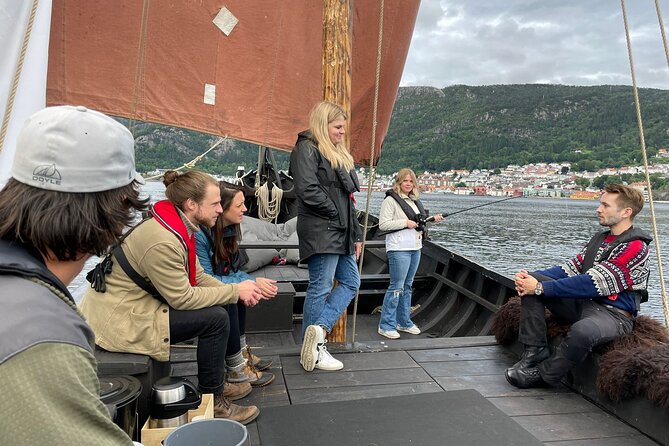 Bergen Fjord Experience Aboard Viking-style Ship - Interactive moments: steering, sail hoisting, and the Viking feel