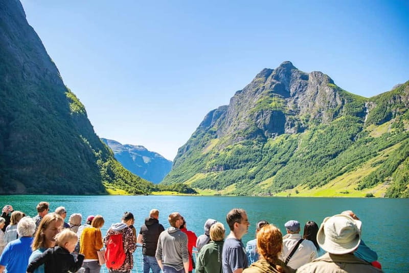 Bergen: Flam Railway, Viking Village Tour with Fjord Cruise - Nærøyfjord Cruise: UNESCO Fjord Time From the Water
