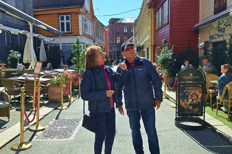 Bergen Like a Local: Culture, Views, and the Stave Church - Getting oriented at Den blå steinen and the quick Fish Market stop