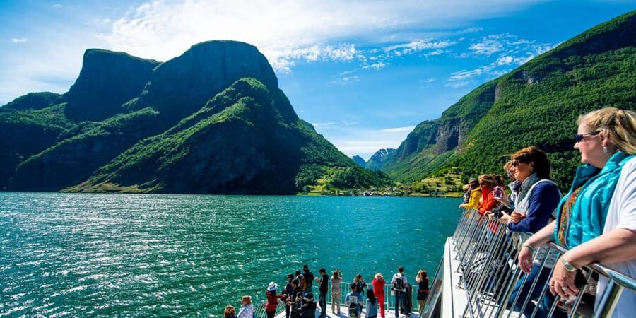 Bergen: Nærøyfjorden, Flåm, and Stegastein Guided Bus Tour - Stegastein viewpoint: 650 meters above the water