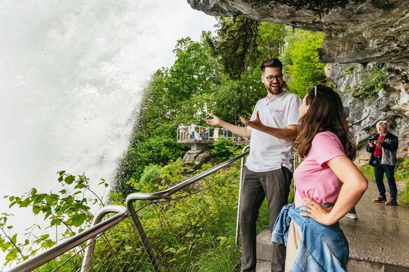 Bergen: Old Town and Waterfalls Guided Tour with Waffles - Steinsdalsfossen, up close: walking behind 80 meters of force