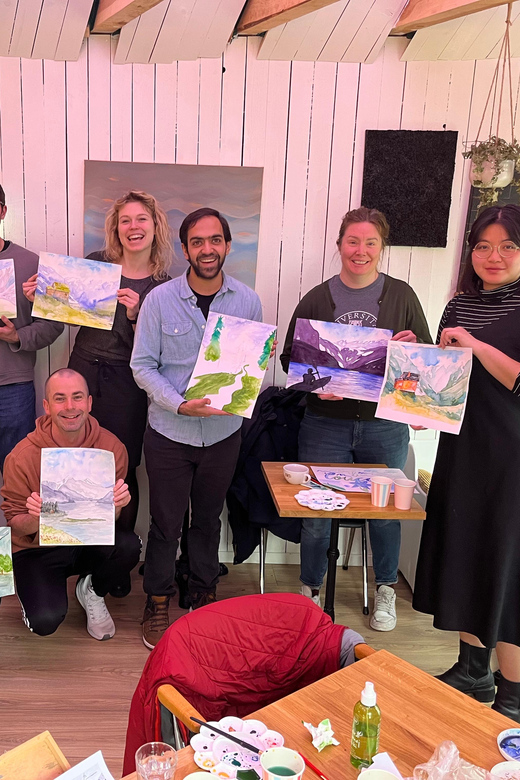 Bergen: paint Norwegian landscape with watercolor - Why Watercolor Fjord Scenes Are Such a Good Bergen Souvenir