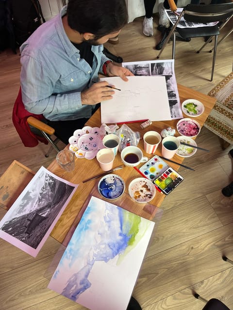 Bergen: paint Norwegian landscape with watercolor - Studio Time vs. Outdoor Time: What You Gain and What You Skip