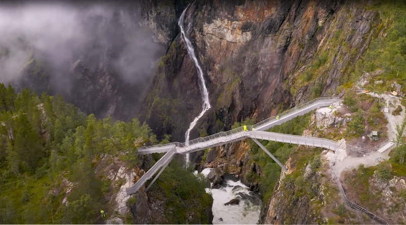 Bergen: Power of Vøringsfossen – our Most Iconic Waterfall - Norwegian Nature Centre Hardanger: Lunch and the 180-Degree Film