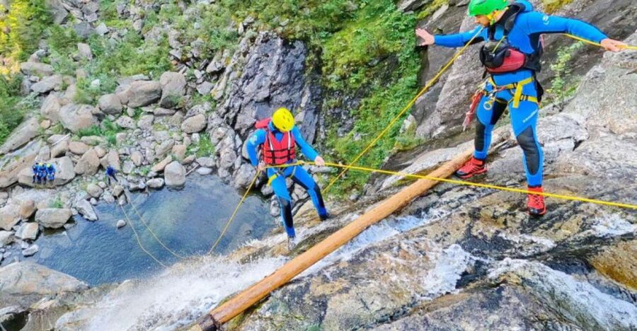 Dagali: Extreme Canyoning Experience - Entering the canyon route from Dagali Fjellpark