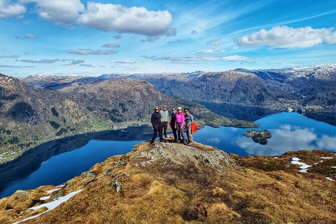Fjord Hiking - Public tour - What the climb actually feels like, 300 to 400 meters up