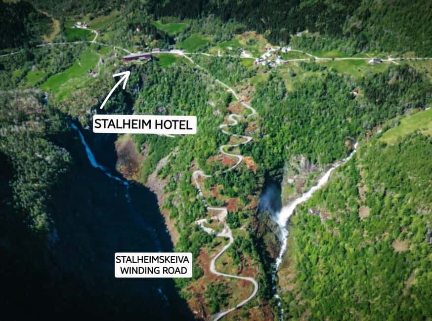 Flåm: Tvinde Waterfalls, Stalheimskleiva Hike & Gudvangen - Tvindefossen Waterfalls: 30 Minutes at a 110 m Drop