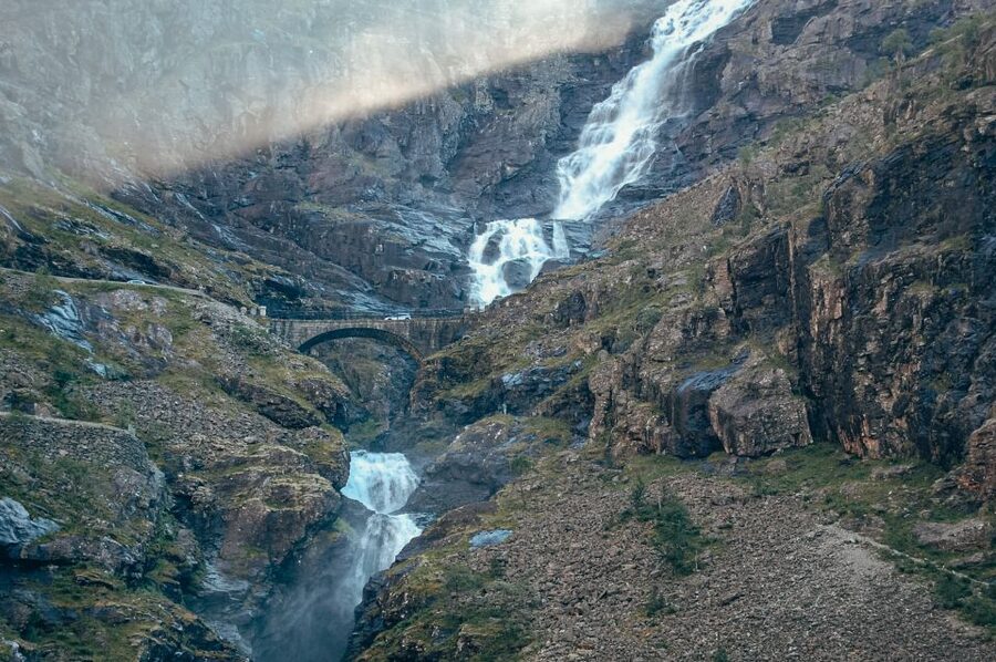From Ålesund: Trollstigen Sightseeing Village & Fjord Tour - Entering the Trollstigen scene from Ålesund, without rushing the road
