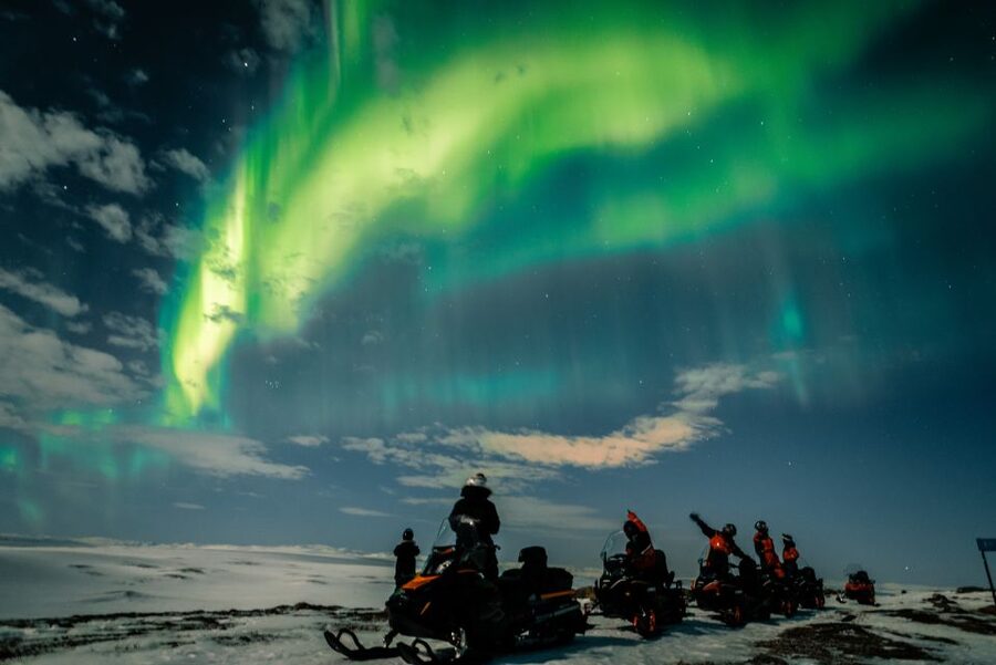 From Alta: Northern Lights Night Adventure By Snowmobile - Entering Finnmarksvidda, the route that puts you far from the glow