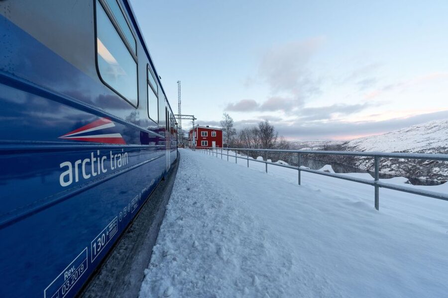 From Narvik: Roundtrip Arctic Train Ride on Ofoten Railway - The Bjørnfjell stop: the payoff moment before the return