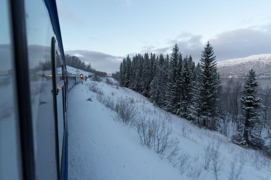 From Narvik: Roundtrip Arctic Train Ride on Ofoten Railway - Weather reality: when mist softens the Arctic look