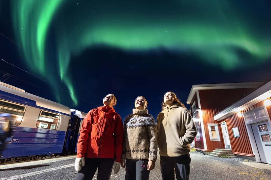 From Narvik: The Northern Lights Arctic Train Guided Tour - The Katterat mission starts with a remote, high-up stop