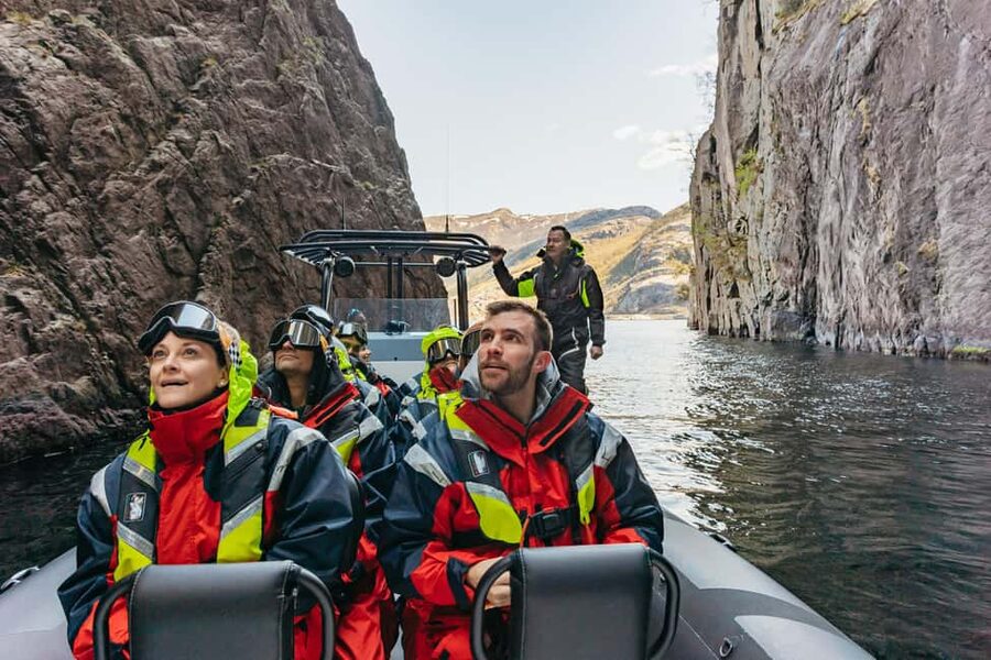 From Stavanger: Lysefjorden & Pulpit Rock RIB Boat Tour - A RIB safari is the right way to see Lysefjord up close