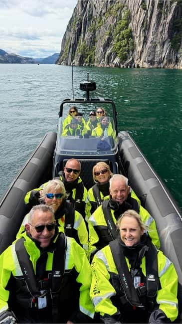 From Stavanger: Lysefjorden & Pulpit Rock Safari by RIB - The speedboat leg: getting to Lysefjord at RIB pace