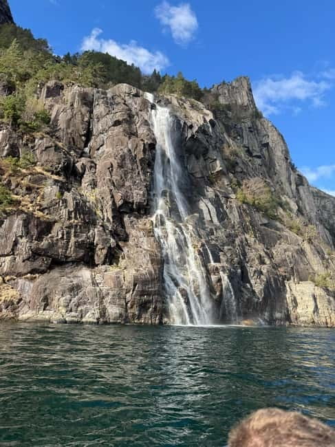 From Stavanger: Lysefjorden & Pulpit Rock Safari by RIB - The goat farm finale: a friendly landing after the speed