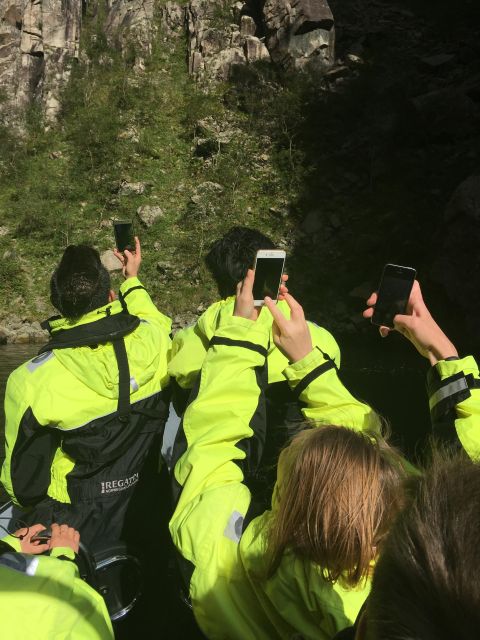 From Stavanger: RIB Tour to Lysefjord - Hengjanefossen photo stop: a waterfall you’ll want to shoot, not just glance at