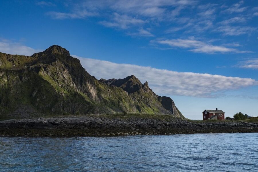 From Svolvaer: Trollfjorden Wildlife RIB Cruise - The ride through Øyhellsundet: where the scenery starts doing work