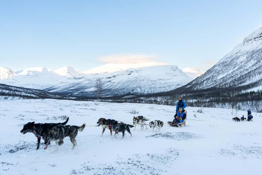 From Tromsø: Advanced Dog Sledding Daytime & Snow Park Visit - From Tromsø to Camp Tamok: that scenic ride you actually feel
