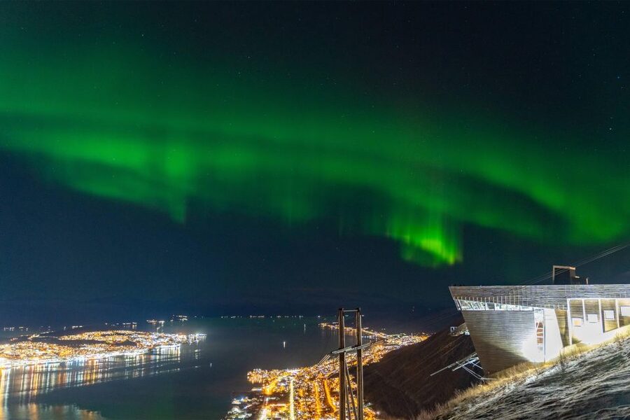 From Tromsø: Evening Fjellheisen Snowshoe Hike and Cable Car - The Fjellheisen cable car: fast, comfortable, and well-timed