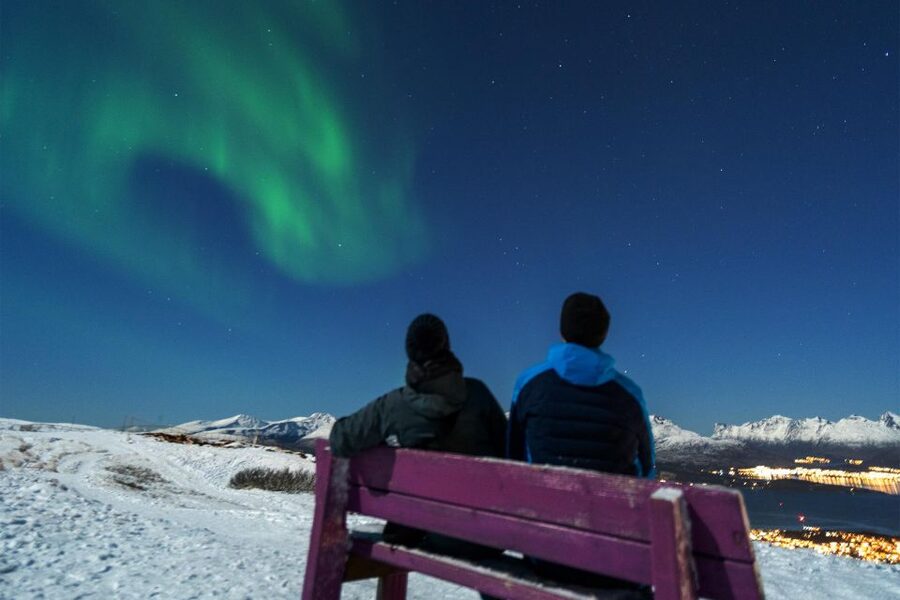 From Tromsø: Evening Fjellheisen Snowshoe Hike and Cable Car - Meeting at Samuel Arnesensgate 5 and riding the private shuttle