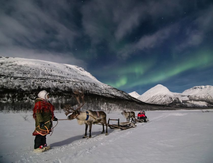 From Tromsø: Evening Reindeer Sledding at Camp Tamok - First, the setting: Tamokdalen at night