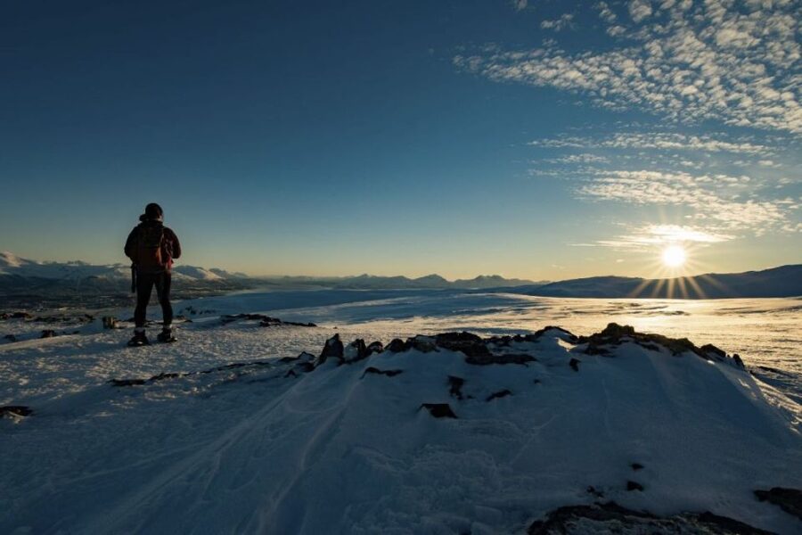 From Tromsø: Snowshoe Hike in the Arctic - Start at Clarion Hotel The Edge, then head toward Ersfjordbotn