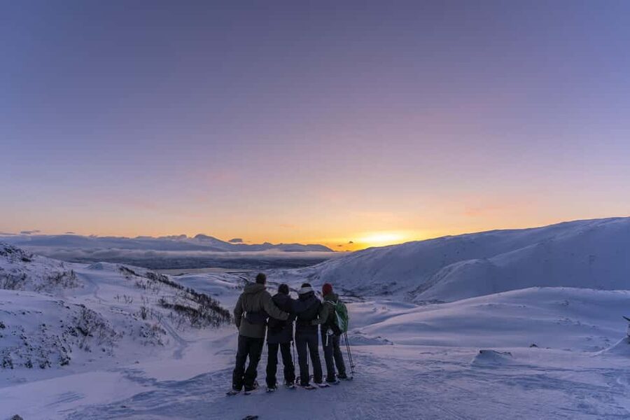 From Tromsø: Snowshoe Hike with Local Guides - The snowshoe lesson that keeps your first steps from feeling scary