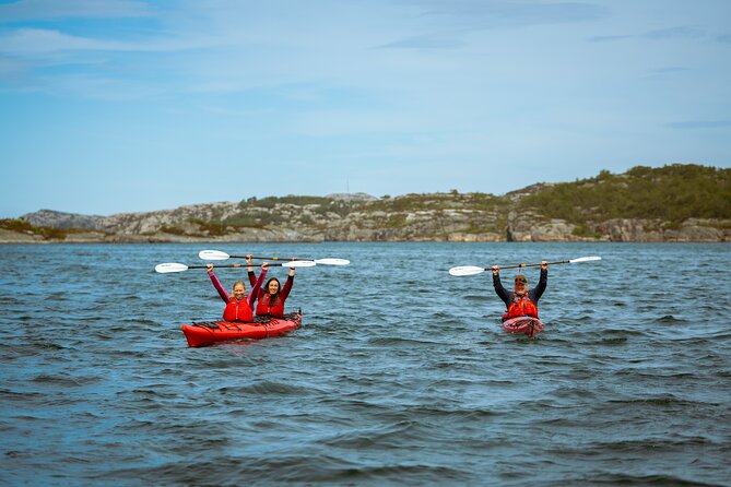 Guided Kayak Tour Bergen - North Sea kayaking: beautiful, but plan for chop