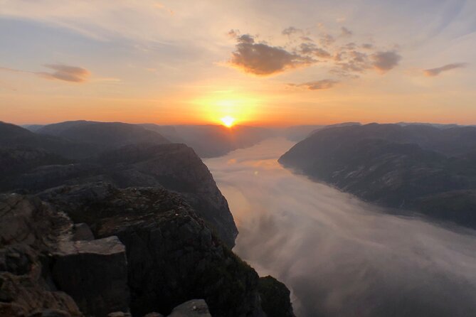 Guided sunrise hike to Pulpit Rock Preikestolen - 1:00 am pickup in Stavanger, then a short drive to the trailhead