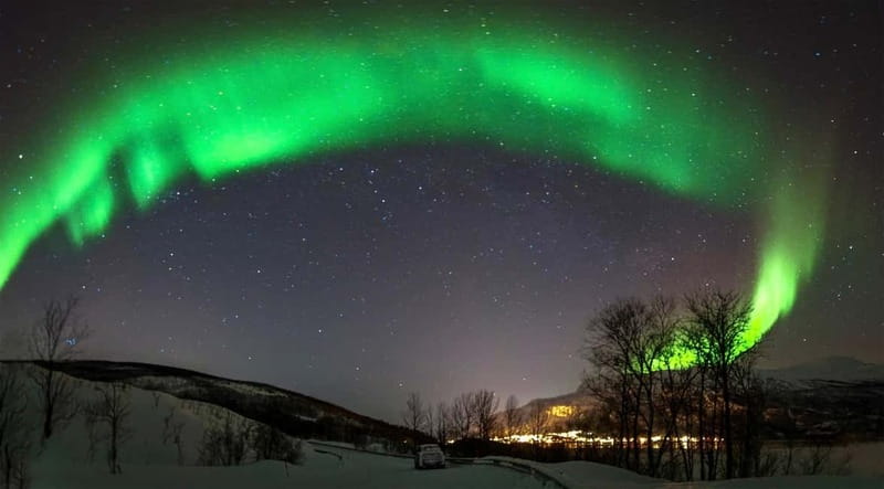 Harstad/Narvik: Northern Lights Tours with Second Day Chance - Harstad and Narvik pickup in a heated electric car