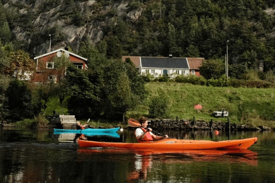 Kristiansand: River Kayaking Adventure - Mosby to the city, slow paddling with current that does the work