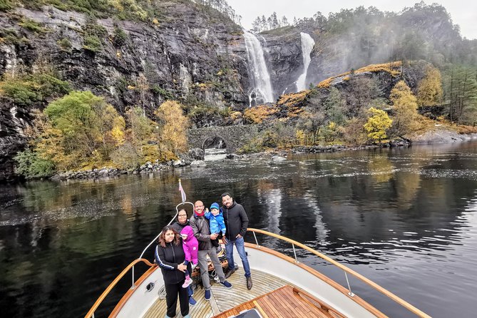 Mostraumen Private Pontoon Cruise - Vikanes: The Flybridge View and the Little Church by the Water