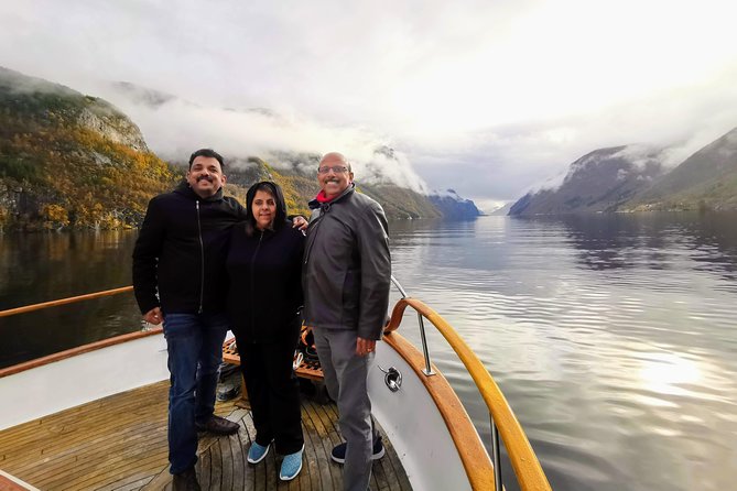 Mostraumen Private Pontoon Cruise - Skjolden Pickup and the Osterfjord Ride Before the Boat