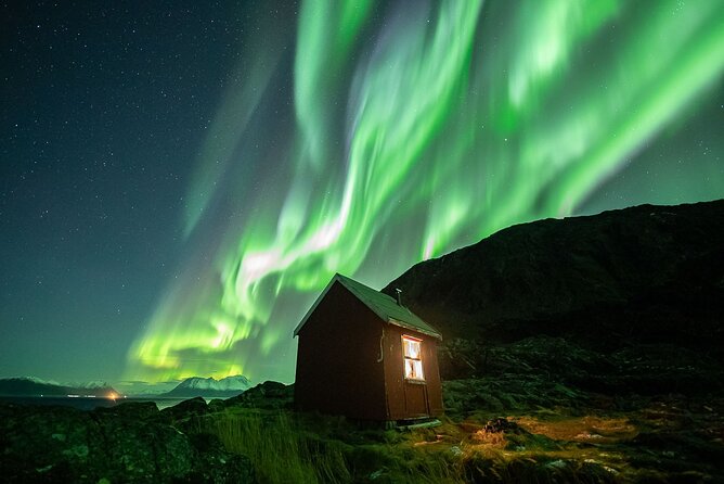 Northern Lights Expedition Tromsø - 6 people - Arctic Photo Guide - The photo setup: Benro tripods and phones in the cold
