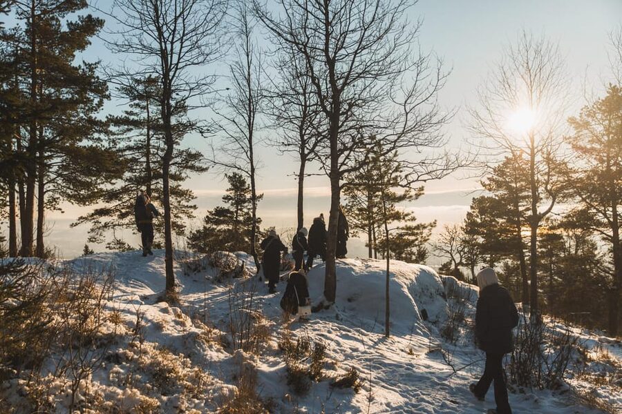 Oslo: Best View of the Oslofjord Winter Edition - Meeting at Backstube Opera, then straight onto the Frognerseteren line