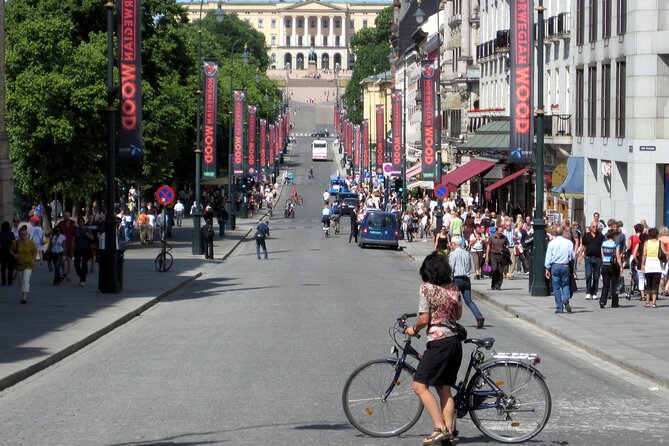 Oslo Highlights Bike Tour - Karl Johans Gate: Norway’s main street, in bike-sized form