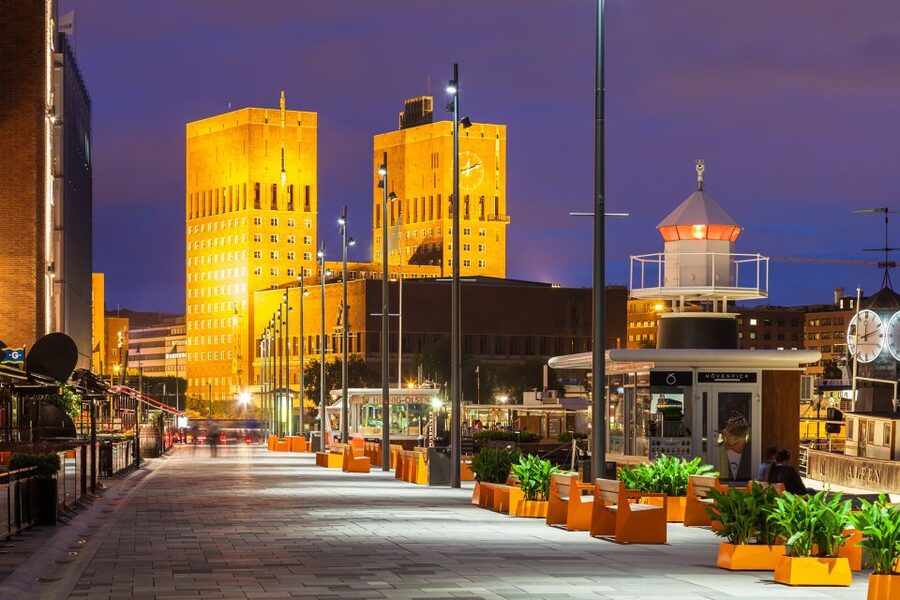 Oslo: Private City Center Highlights Guided Walking Tour - Aker Brygge, the waterfront where you can plan meals on the spot