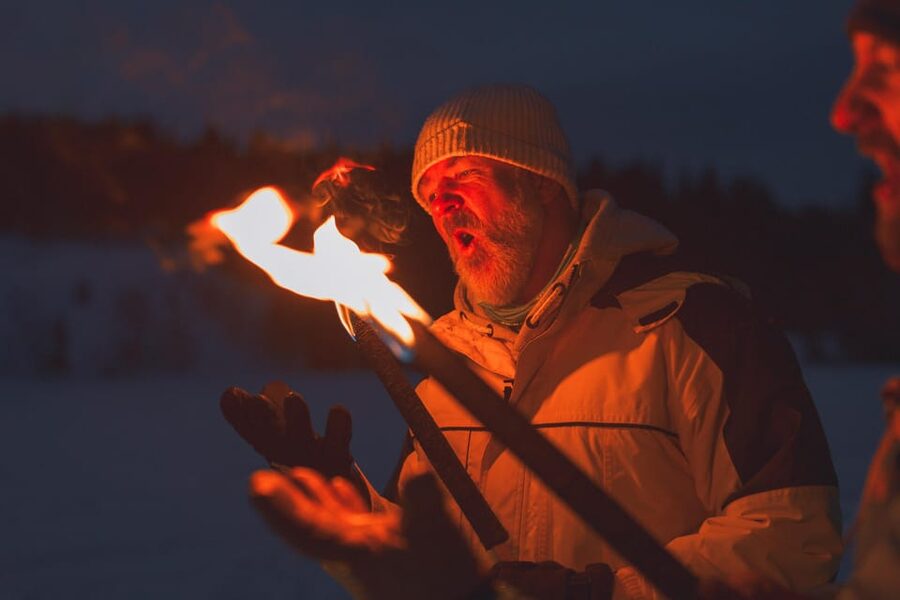 Oslo: Snowy Forest Torchlight Walk with Campfire - Guide Stories and Picture Stops: Getting More Than Just Darkness