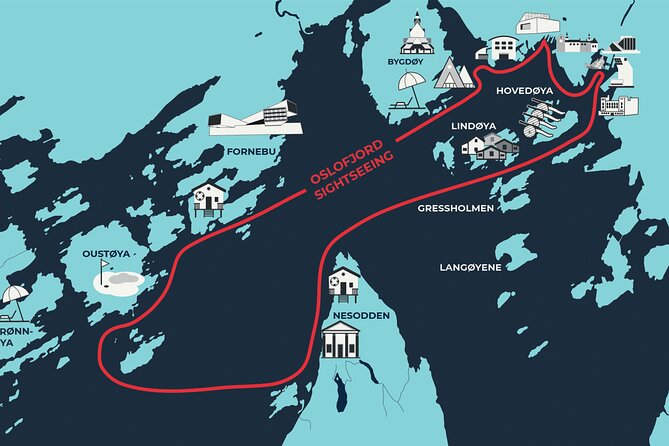 Oslofjord Sightseeing - The route from City Hall pier 4: Akershus, Opera, and Munch from water