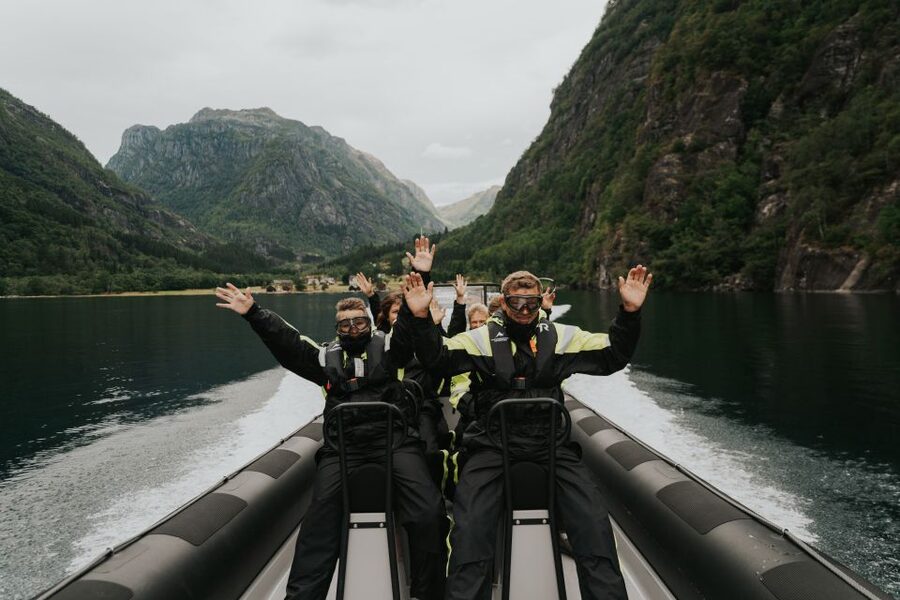 Øystese: Hardangerfjord RIB safari to the Fyksesund branch - Fyksesund: the Roadless Fjord Branch With Waterfalls You Can Feel