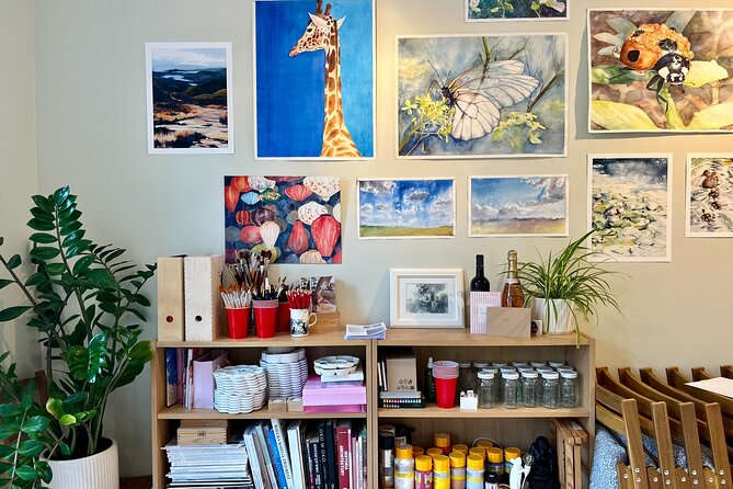 Paint Norwegian landscape with watercolor in Bergen - What you’re creating: a Norwegian outdoor scene with your own choices