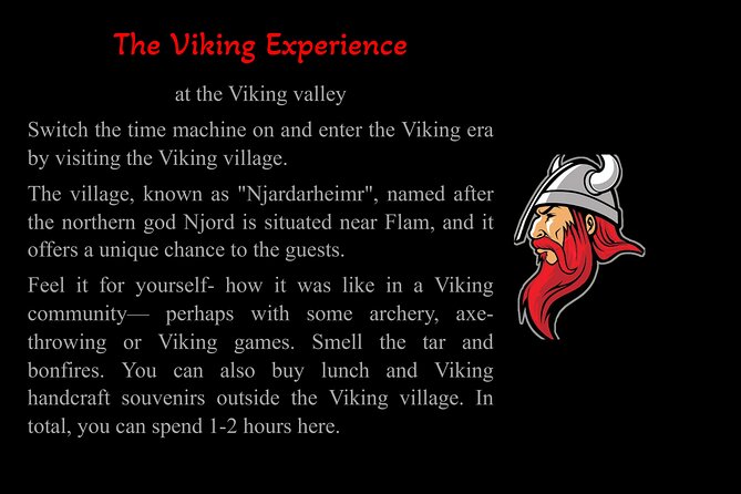 Private Day Tour to Flam and Stegastein - Gudvangen Viking Experience at Njardarheimr: history you can do, not just watch