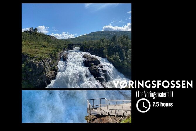 Private day tour to the Vorings Waterfall— Norway's most visited - Passing Voss and choosing optional add-ons there