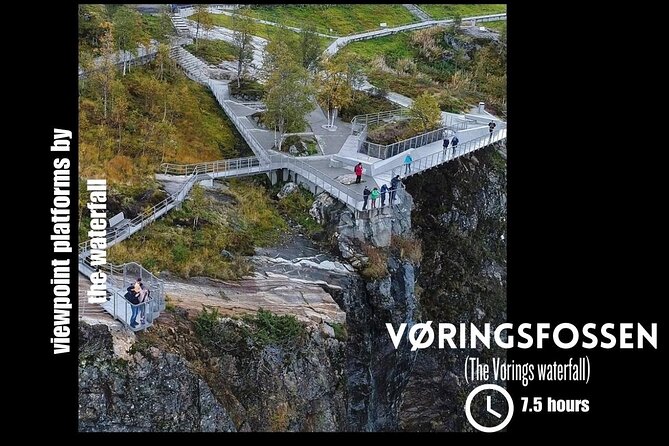 Private day tour to the Vorings Waterfall— Norway's most visited - Voringsfoss: choose between car-to-viewpoint and the longer hike