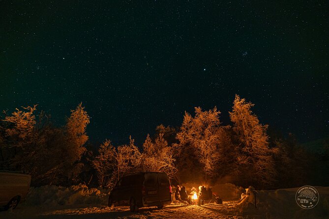 Private Northern Lights Chase with Photography from Tromsø - Bonfire Break Comfort: Hot Chocolate, Cookies, and Warm Soup